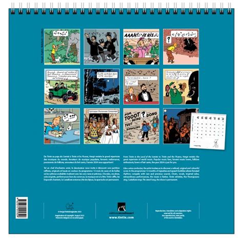 Kalender Kuifje 2024 Home BOUTIQUE TINTIN Tintin Boutique