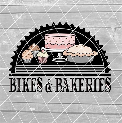 Svg Bikes And Bakeries Baked Goods Pastries Biking Bakery