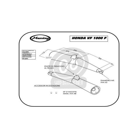 Coppia Finali Di Scarico Per Honda Vf F Interceptor Marving Master