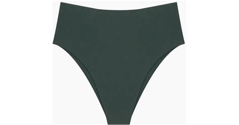 Mikoh Swimwear Waikui High Cut Extra Skimpy Bikini Bottom Retro