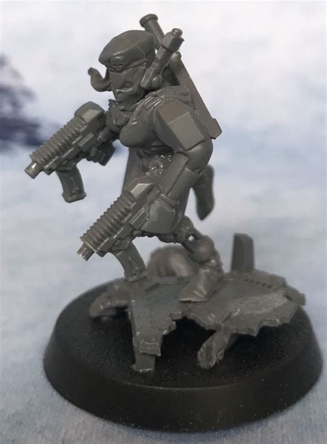 Tau Empire Commando Armed With Pulse Pistols Allied To The Inquisition