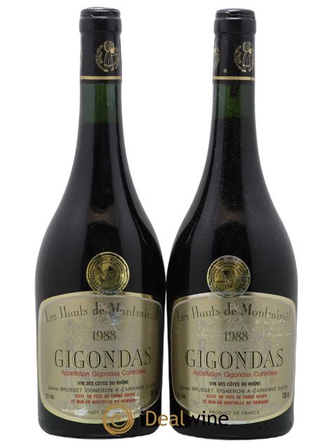 Acheter Gigondas Brusset Les Hauts De Montmirails 1988 Lot 96760