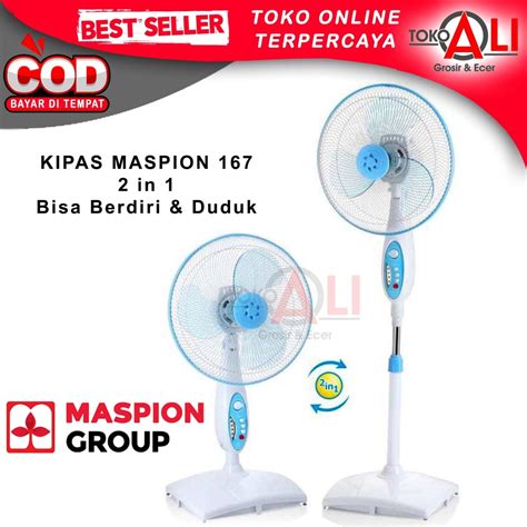 Jual Kipas Angin Berdiri MASPION EX 167 2in1 Standfan MASPION