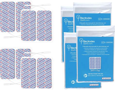 Tenscare Superior Large Electrode Pads 4 Packs Of 2 Pads 50 X 90 Mm