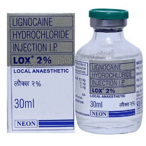 Lox Lignocaine Hydrochloride Injection 2 W V 30ml At 50 Vial In Surat