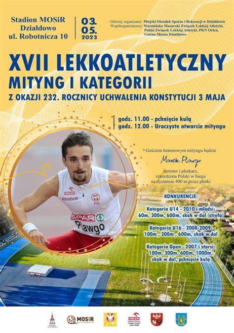 Zaproszenie Na Xvii Lekkoatletyczny Mityng I Kategorii Powiat Dzia Dowski