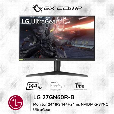 Jual Monitor Gaming LG 27GN60R B IPS 144Hz 1ms NVIDIA G SYNC UltraGear