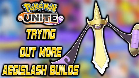 Trying To Find The BEST Aegislash Build Pokemon Unite Master Rank