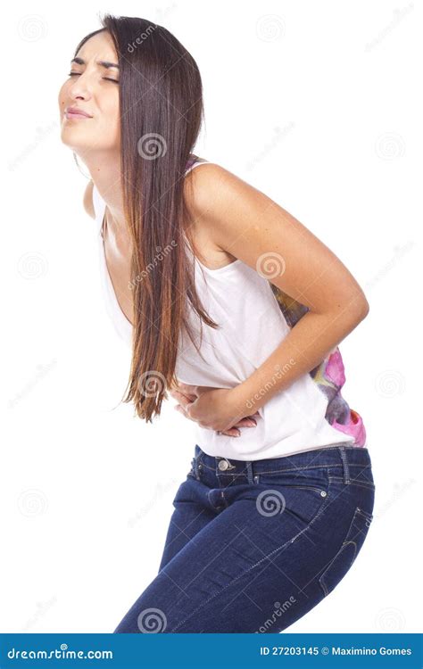 Woman Stomach Ache Royalty Free Stock Photo Image 27203145