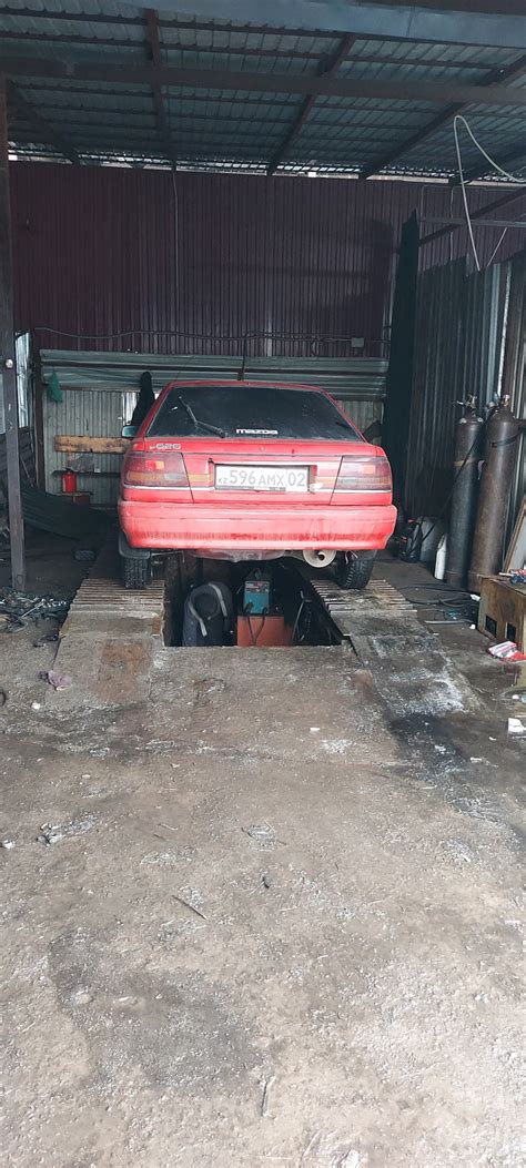Проворили глушитель — Mazda 626 III (GD), 2 л, 1990 года | визит на ...