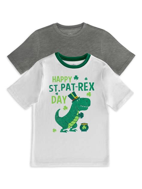 St Patricks Day St Patricks Day Toddler Boy Graphic And Solid Short