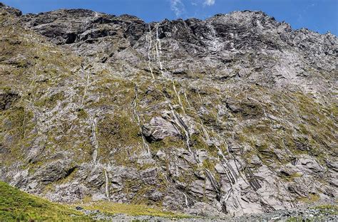 Waterfalls, Fiordland National Park, New Zealand ...