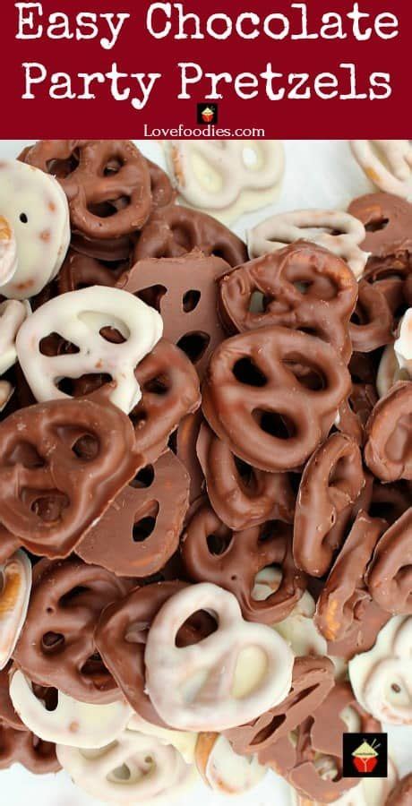 Easy Chocolate Party Pretzels Are A Great Snack Made Up Of Delicious