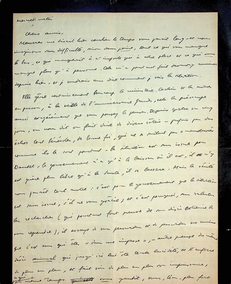 Passionnante lettre autographe signée à Léon DAUDET et Joseph Delest au