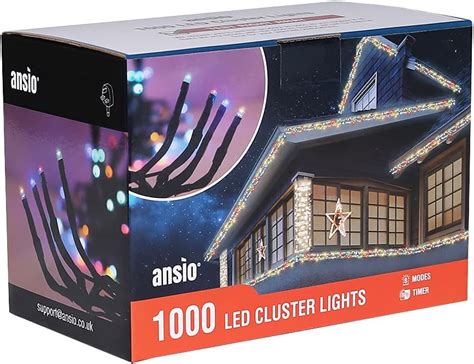 Ansio Christmas Lights Led M Ft Cluster Christmas Tree Lights