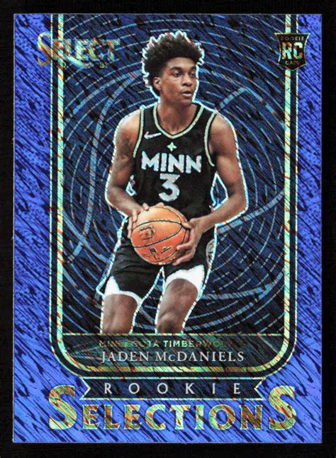 2020 21 Panini Select Rookie Selections Blue 23 Jaden McDaniels RC