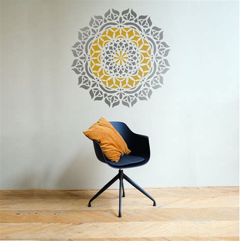 Mandala Art Reusable Stencil for Canvas and wall painting.ID#53 ...