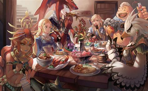 Zelda Breath Of The Wild Champions - 2622x1614 Wallpaper - teahub.io