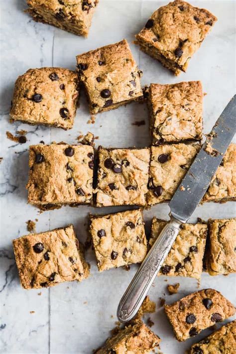 Healthy Cookie Bar Recipe Peanut Butter Chocolate