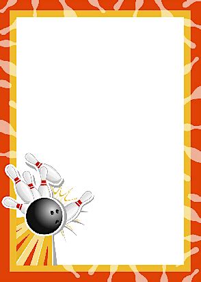 Bowling Border Template | HQ Template Documents