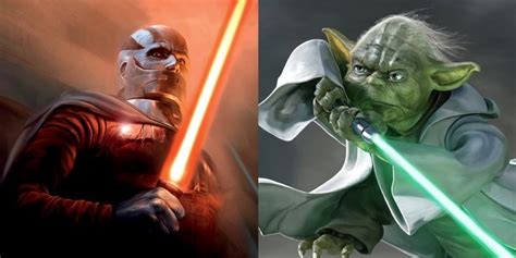 Versus Series Darth Malak Vs Yoda Darth Yoda Star Wars