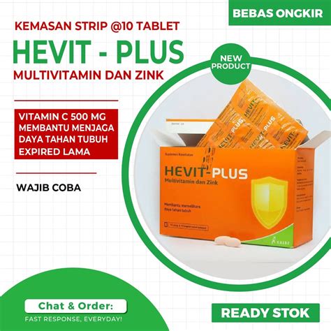 Jual Hevit Plus Multivitamin Dan Zinc Mg B B B E Iu Zinc