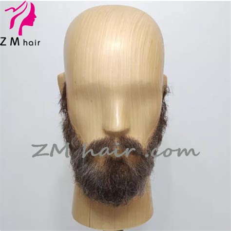 Realistic Fake Real Human Hair Full Hand Made Lace Beard And