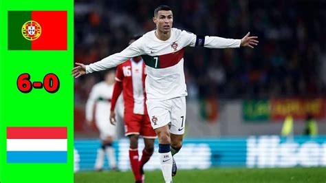 Portugal Vs Luxembourg Ronaldo Highlights All Goals Hd Youtube