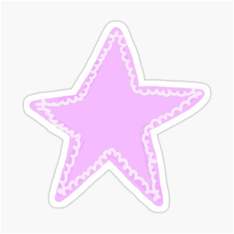 Lacey Pastel Purple Star Sticker For Sale By Kaitlyn 223e4 Redbubble