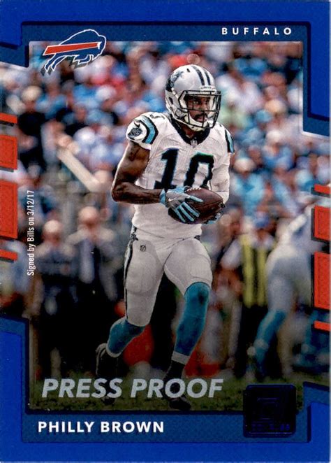 Donruss Press Proofs Blue Philly Brown Ebay