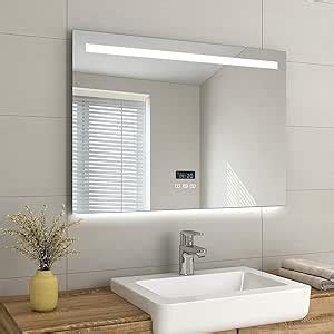 Emke X Mm Led Illuminated Bathroom Mirror With Built In