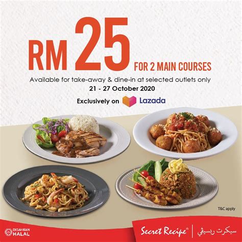 Secret Recipe Menu Lunch - Recipe Reference