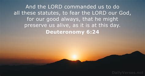 February 4 2024 Bible Verse Of The Day KJV Deuteronomy 6 24