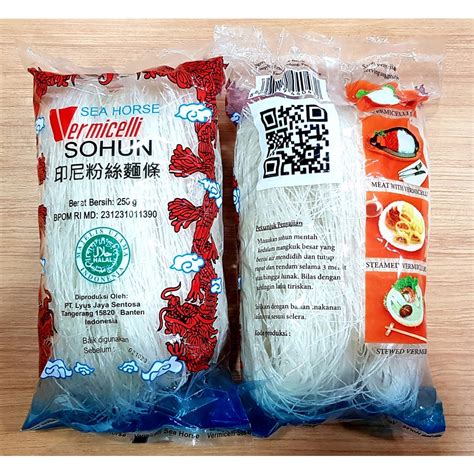 Jual Sohun Soun Naga Vermicelli Cap Kuda Laut 250g Shopee Indonesia