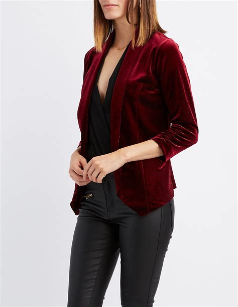 15 Velvet Pieces You Need For The Holiday Season Ruched Sleeve Blazer Velvet Blazer Outfit