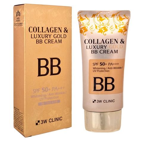 Тональный BB-крем с защитой от солнца SPF 50 c коллагеном и золотыми ...