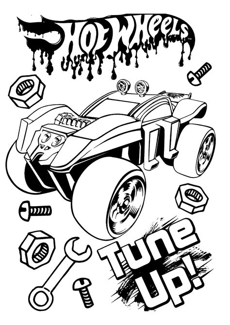 Desenhos Do Hot Wheels Para Imprimir E Colorir