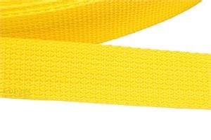 Regular Weight Polypropylene Webbing 1 Inch Wide Yellow Sold In By The