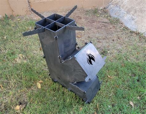 Large Collapsible Rocket Stove Perfect For Camping Hunting Or Christmas Present Etsy