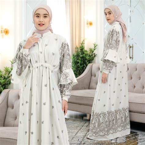 Jual New Adisty Maxy Gamis Panjang Dewasa Dress Muslim Variasi Serut