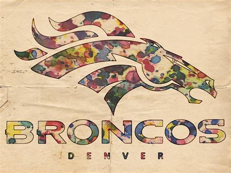 Denver Broncos Poster Vintage Painting by Florian Rodarte - Fine Art ...