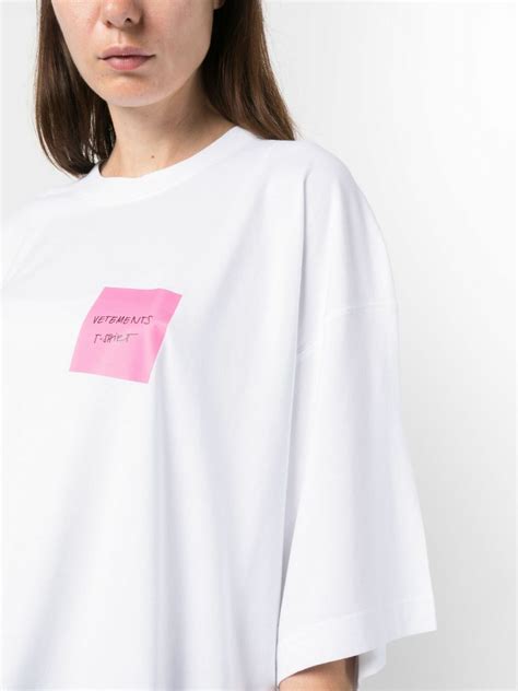 VETEMENTS - Logo Cotton T-shirt Vetements