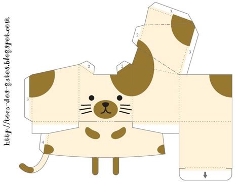 Gato Para Imprimir E Montar