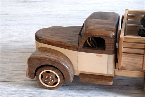 Wooden Pickup Truck 10 Long Etsy