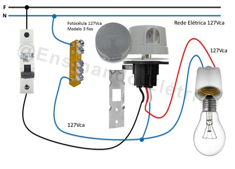 Como ligar fotocélulas 220V e 127V Ensinando Elétrica Dicas e