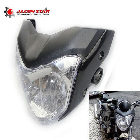 Alconstar Motorcycle Headlight Assembly Headlamp Light House With Bulb