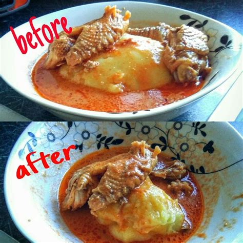 Fufu with chicken peanut butter soup | Peanut butter soup, Cooking ...