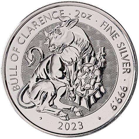 Buy 2023 2 Oz UK Silver Tudor Beasts The Bull Of Clarence Coin