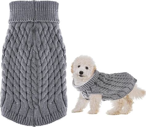 Hundepullover Strickwolle Haustier Pullover Kleine Hunde Rollkragen