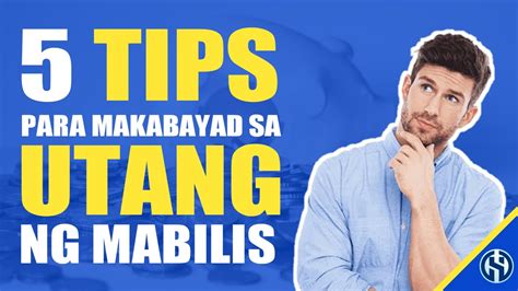 Tips Para Makabayad Ng Utang Sa Mabilis Na Paraan Youtube